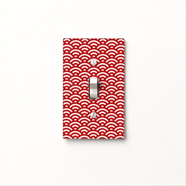 Japanese pattern light switch cover (In Situ)
