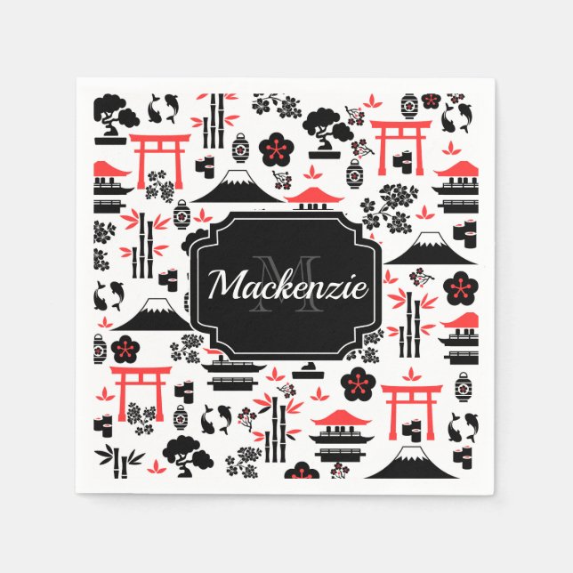 Japanese Pattern Napkins (Front)