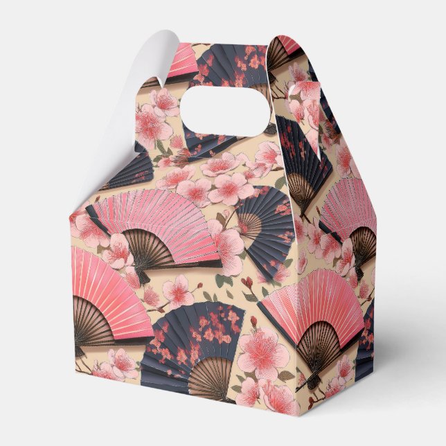 japanese pattern party favor box (Front Side)