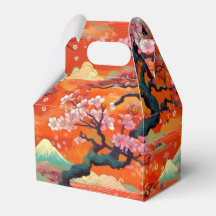 japanese pattern party favor box