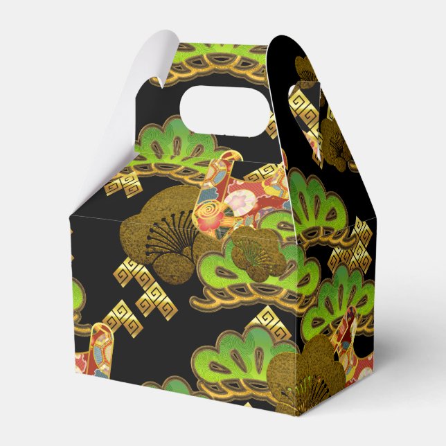 japanese pattern party favor box (Front Side)