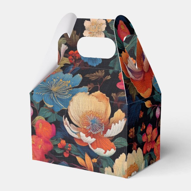 japanese pattern party favor box  (Front Side)