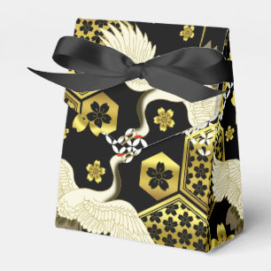 japanese pattern party favor box Cranes