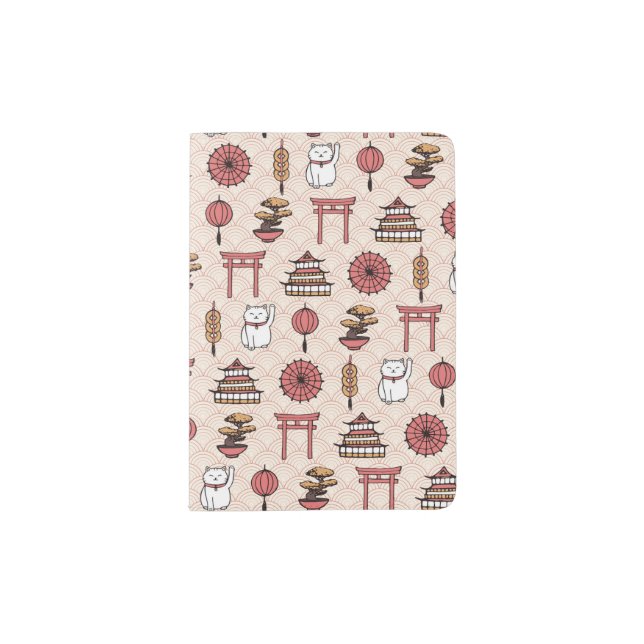 Japanese Pattern Passport Holder (Front)