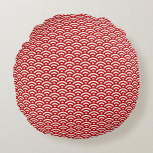 Japanese pattern round pillow
