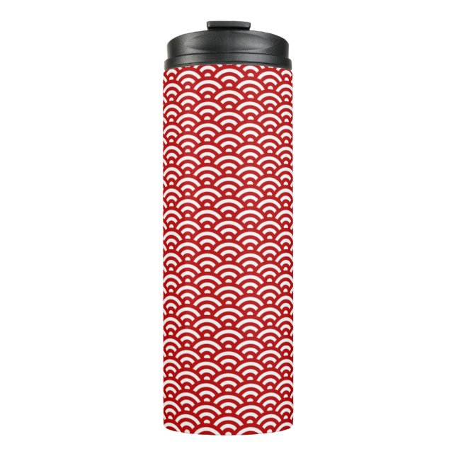 Japanese pattern thermal tumbler (Front)