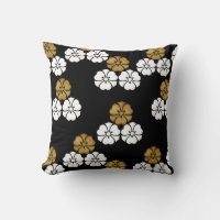 japanese pattern throw pillow