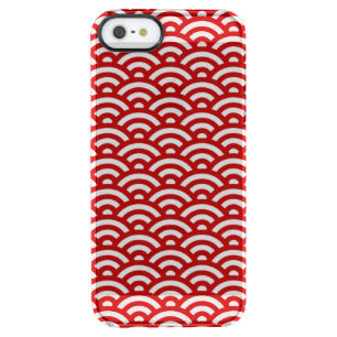 Japanese pattern clear iPhone SE/5/5s case