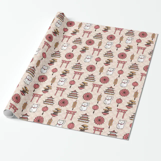 Japanese Pattern Wrapping Paper | Zazzle