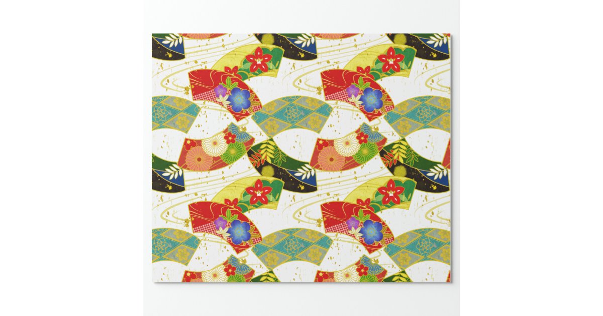 japanese pattern wrapping paper | Zazzle