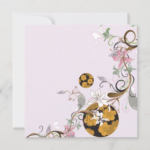 Japanese patterns Invitation