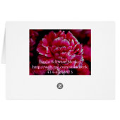 Japanese Peonies Cards (Back Horizontal)