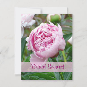 Japanese Peony Bridal Shower Invitation