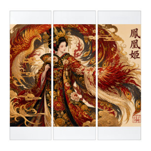 Japanese Phoenix Geisha Art Mythology Design
