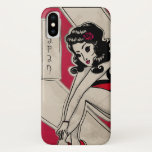 Japanese Pin Up on Heels iPhone X Case