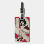 Japanese Pin Up on Heels Luggage Tag