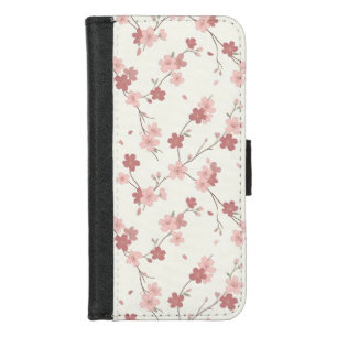 Japanese Pink Blossom iPhone 7/8 Wallet Case