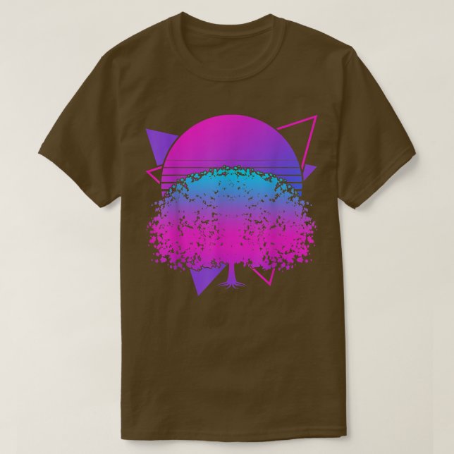 Japanese Pink Flower Sakura 90s Art Vaporwave Cher T-Shirt (Design Front)