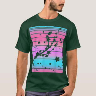 Japanese Pink Flower Sakura 90s Vaporwave Cherry B T-Shirt