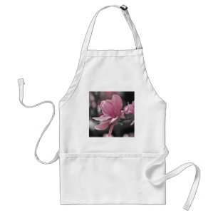 Japanese Pink Saucer Magnolia Adult Apron
