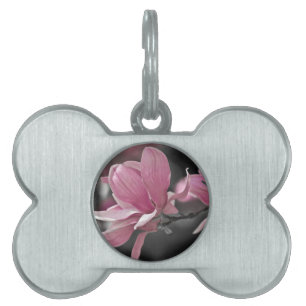 Japanese Pink Saucer Magnolia Pet ID Tag