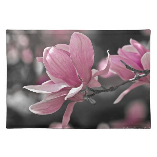 Japanese Pink Saucer Magnolia Placemat