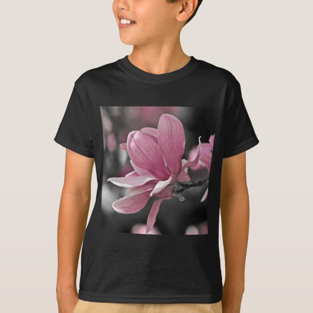 Japanese Pink Saucer Magnolia T-Shirt (Front)