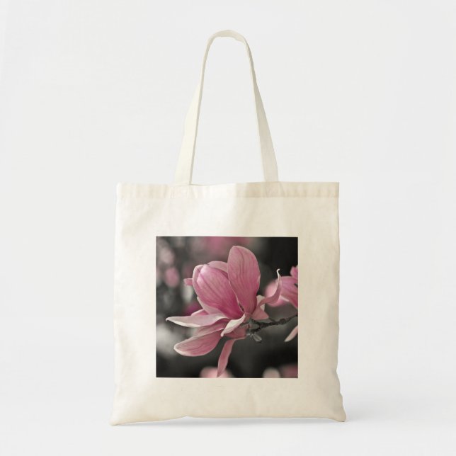 Japanese Pink Saucer Magnolia Tote Bag (Front)