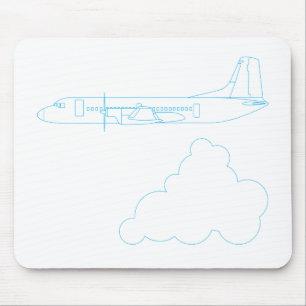 Japanese plane 'YS-11' Mouse Pad