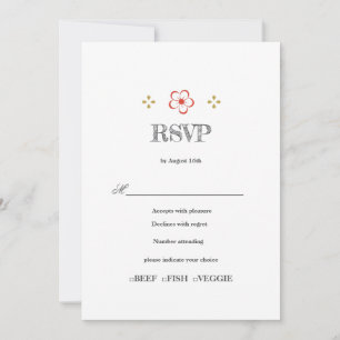  Japanese Plum Blossom Design Invitation
