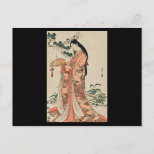 Japanese Princess Catching a Spider Postcard