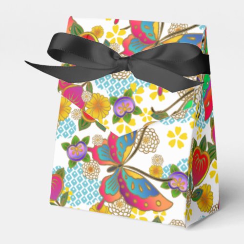 Japanese print design _ kimono pattern favor boxes