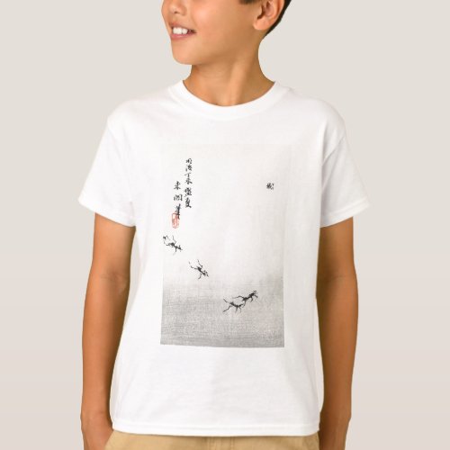 JAPANESE PRINT OF ANTS FOR KIDS CUSTOM NAME T_Shirt