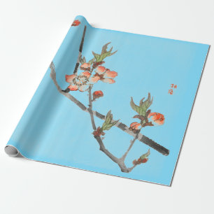 Japanese print of cherry blossom Wrapping Paper