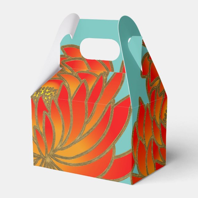 Japanese print theme favor boxes (Front Side)