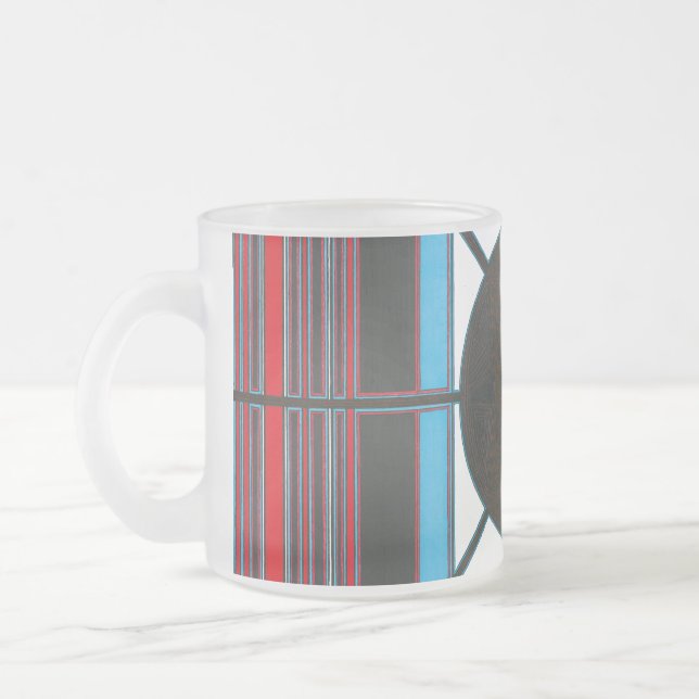 Japanese Prototype  Frosted Glass Coffee Mug (Left)