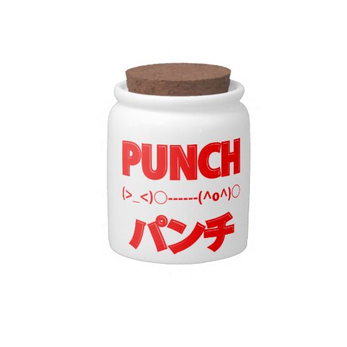Japanese Punch Emoticons Candy Jar