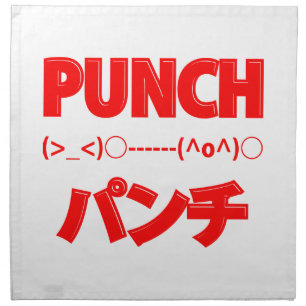 Japanese Punch Emoticons Napkin