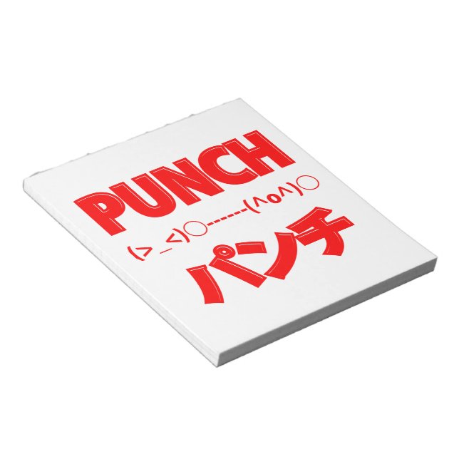 Japanese Punch Emoticons Notepad (Angled)
