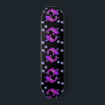 Japanese Purple Koi Fish Aesthetic Black Skateboard<br><div class="desc">Japanese Purple Koi Fish Aesthetic Black skateboard</div>