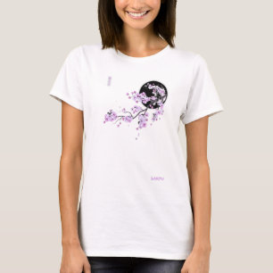 Japanese Purple Sakura Cherry Blossom Flower Pink T-Shirt