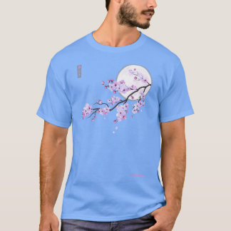 Japanese Purple Sakura Cherry Blossom Flower T-Shirt