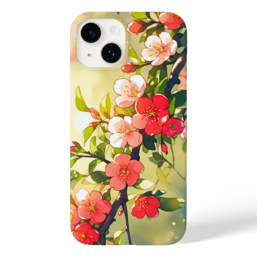 Japanese Quince Blossom Branch Case-Mate iPhone 14 Case