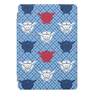 Japanese rabbit print, green, blue and white iPad pro cover