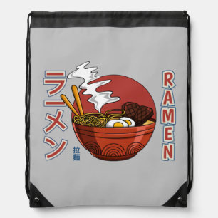 Japanese Ramen Noodle Soup Drawstring Bag