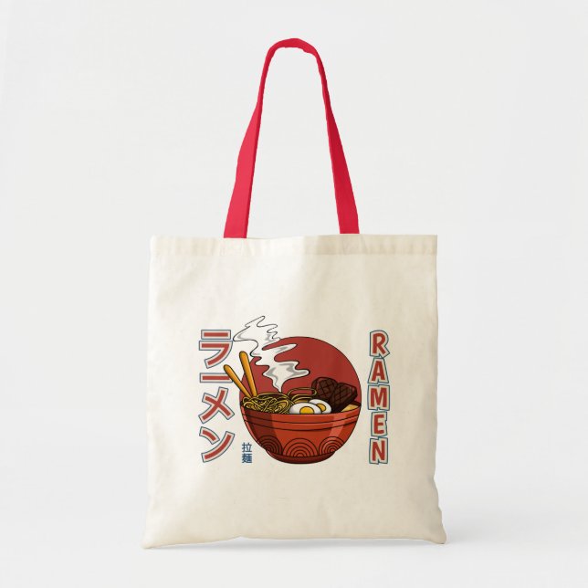 Japanese Ramen Noodle Soup  Tote Bag (Front)