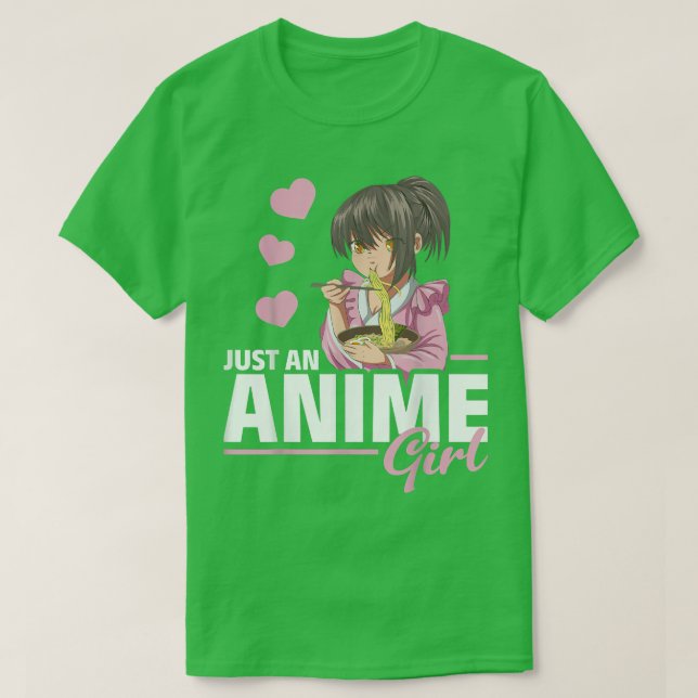 Japanese Ramen Noodles Kawaii Manga Otaku Just An  T-Shirt (Design Front)