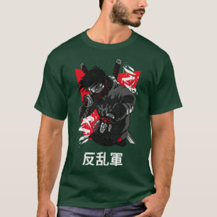 Japanese Rebel Martial Arts Fighter Vintage Distre T-Shirt