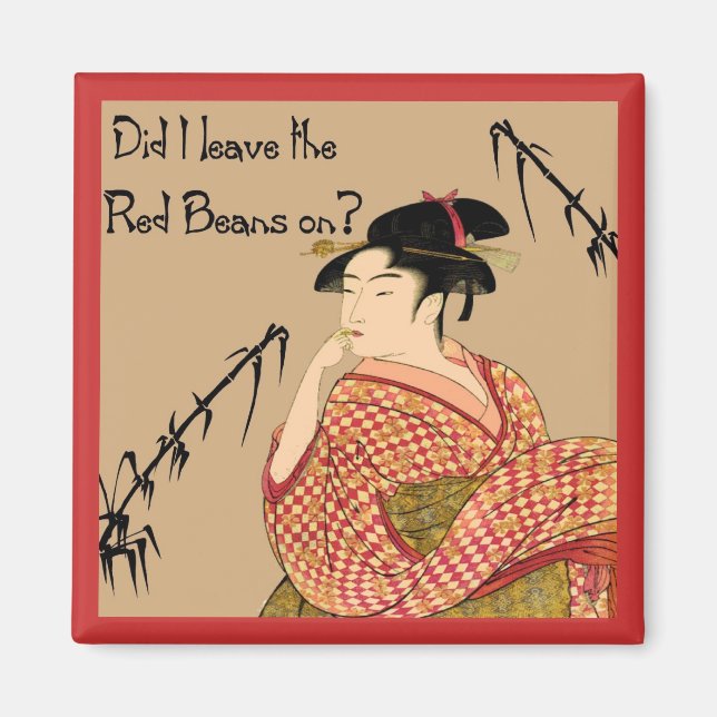 Japanese Red Beans Magnet (Front)