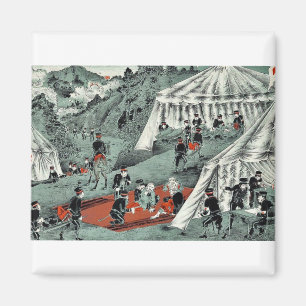 Japanese Red Cross taking care of enemy soldiers Magnet